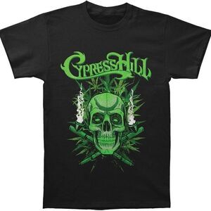 NEW- Cypress Hill Men's 420 T-Shirt-Black with green design- Mens size medium